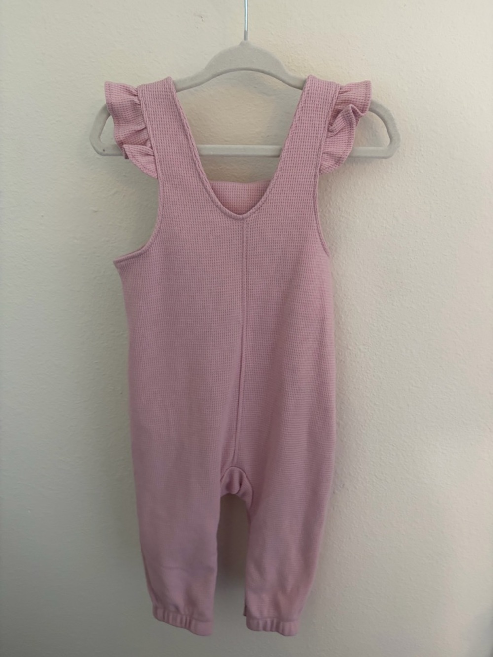 Pink Ruffle-Strap Overalls 6M - Picture 2 of 2